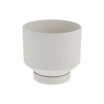 Květináč Keramický květináč Kinna White 17x15 cm