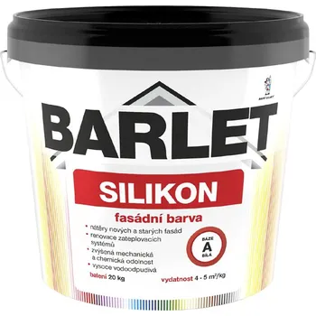Fasádní barva Barlet Silikon V4018 bílá