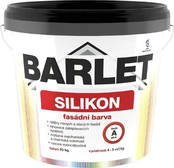 Fasádní barva Barlet Silikon V4018 bílá 20 kg