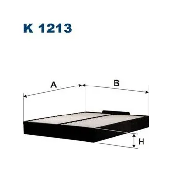 Klimatizace automobilu Filtr, vzduch v interiéru FILTRON K 1213