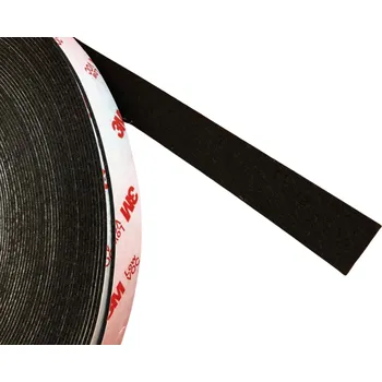 Autokosmetika 3M Samolepicí filc černý AD5331, s akrylovým lepidlem 3M, návin 25m, tloušťka 1,65 mm šířka: 12mm