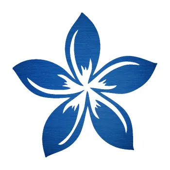 Samolepící dekorace Květina dekor 027 levá plumérie (65 - škrábaný kov modrý) SAMOLEPKA NA AUTO, NÁLEPKA, FÓLIE, POLEP, TUNING, VLASTNÍ TEXT, TISK, AUTOSAMOLEPKY.cz, POLEPY, OBRÁZEK, LOGO, 3D STICKERS