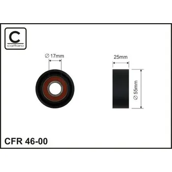 Auto-moto Napínací kladka, žebrovaný klínový řemen CAFFARO 46-00