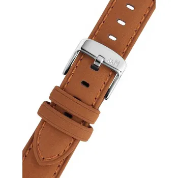 Řemínek na hodinky Kožený řemínek Morellato Flake 5615D60.037 M, hnědý, recyklovaný materiál