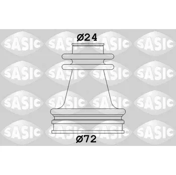 Sada měchů, hnací hřídel SASIC 4003462