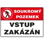 Walteco Soukromý pozemek vstup zakázán