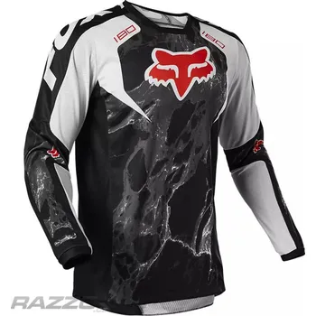 Moto dres Pánský MX dres FOX 180 Karrera Jersey Black 2022 M