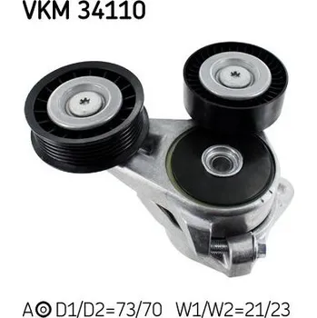 Napínák, žebrovaný klínový řemen SKF VKM 34110