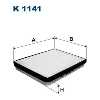 Autodíl Filtr, vzduch v interiéru FILTRON K 1141