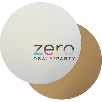 Podložka papírová kulatá pr. 36 cm (3vrstvá) - bílo-hnědá