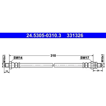 Brzdová hadice Brzdová hadice ATE 24.5305-0310.3
