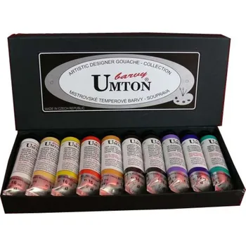 Vodová barva UMTON sada temperových barev - 10x16 ml