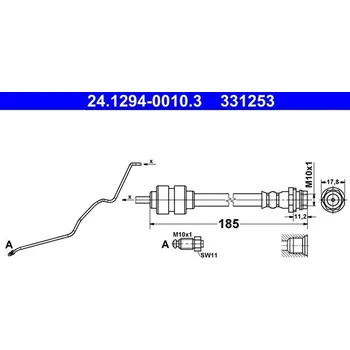Brzdová hadice Brzdová hadice ATE 24.1294-0010.3