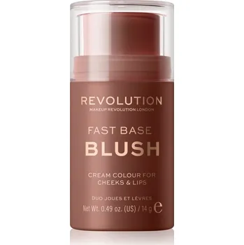Dekorativní kosmetika Makeup Revolution Fast Base tónovací balzám na rty a tváře odstín Mauve 14 g