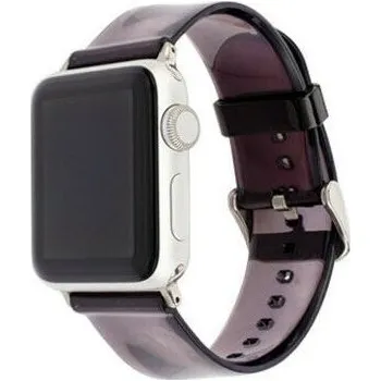 Řemínek na hodinky Transparentní silikonový řemínek pro Apple Watch Ultra 49mm / 46mm / 45mm / 44mm / 42mm - černý
