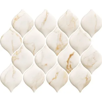 Obklad Bliss gold mozaika polysk arabeska - obkládačka mozaika 26,5x20,2 bílá 162410