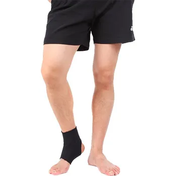 Wooline Elastická bandáž na kotník, suchý zip, černá, levá Velikost: S