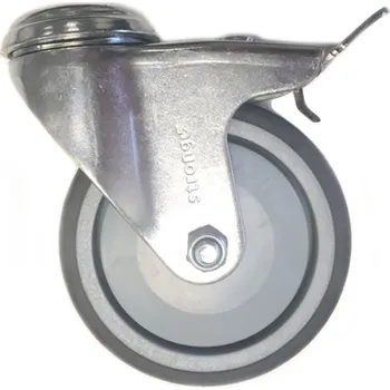 Pojezdové kolečko Kolečko s brzdou k posteli 100 x 27 mm