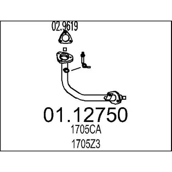 Výfuková trubka Výfuková trubka MTS 01.12750