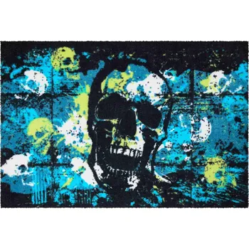 Rohožka GRUND Rohožka do domácnosti MORMOR šedá-modrá-žlutá Rozměr: 50x70 cm