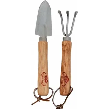 Zahradní dekorace Esschert Design Zahradnické mini nářadí, dřevo + nerez ocel, set 2 ks