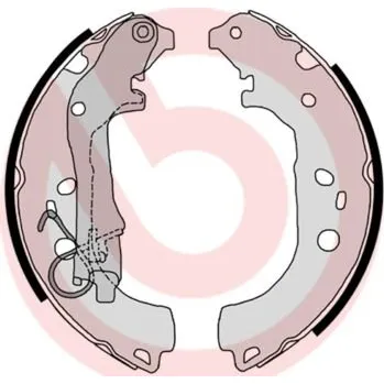 Brzdový systém Sada brzdových čelistí BREMBO S 23 518