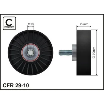 Vratná/vodicí kladka, klínový žebrový řemen CAFFARO 29-10
