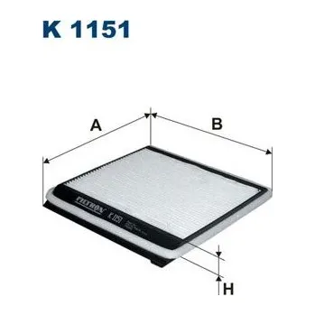 Autodíl Filtr, vzduch v interiéru FILTRON K 1151