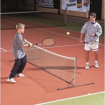 Tenisová síť Tenisová dětská síť PE 0,7 x 6,0 m, zelená