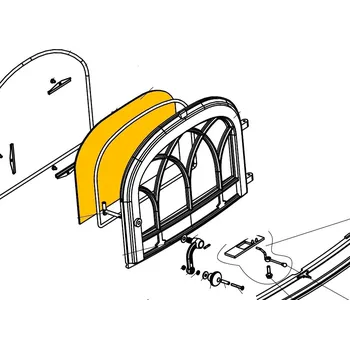 Krbová kamna JOTUL Náhradní sklo pro kamna F 500; ND 129069