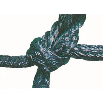 Tenisová síť Tenisová síť PE 3 mm, 5 horních řad dvojitě, bez lemu, černá