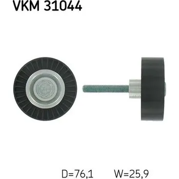 Vratná/vodicí kladka, klínový žebrový řemen SKF VKM 31044