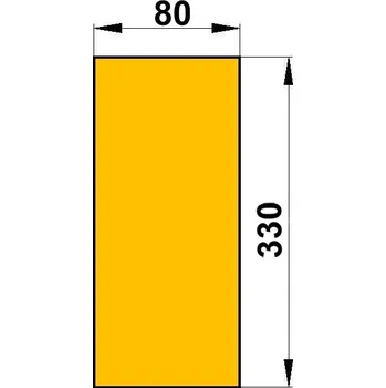 Krbová kamna Příslušenství HAAS+SOHN: Clona 30 x 80 x 330 mm