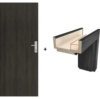 Sprchové dveře Protipožární dveře Naturel Naturel technické pravé 90 cm jilm antracit SETDPOJA90P