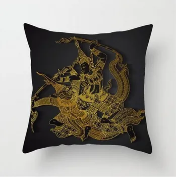 AOTU Povlak na polštář v Thajském stylu - Thajští válečníci