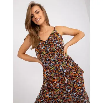 Dámské šaty Dámské šaty na ramínka květinové maxi KIMMY námořnicky modré