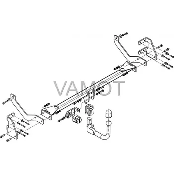 Tažné zařízení Tažné zařízení Peugeot 508 4D (kromě GT, 2.2HDi) (2011 - 2014) (5578)
