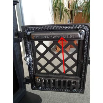 Krbová kamna JOTUL Horní vnitřní díl dvířek F 602; ND 10315392
