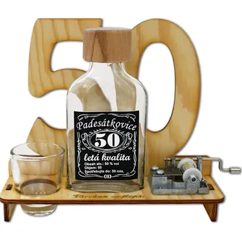 Značka na výročí 50 let s flašinetem