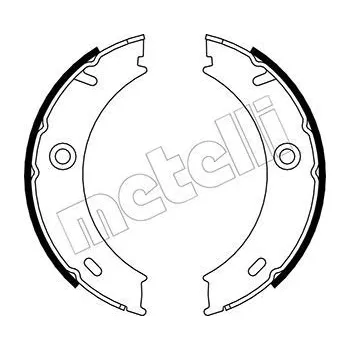 Brzdový systém Sada brzdových čelistí, parkovací brzda METELLI 53-0240