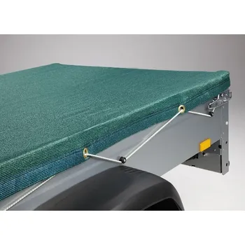 Krycí plachta Krycí plachta PE 200 g/m2, 1,5 x 2,7 m, tmavězelená, gumová šňůra