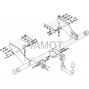 Tažné zařízení Tažné zařízení Mitsubishi L-200 (prodloužený valník) (2009 - 2015) (4312)