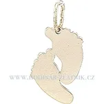 Otisk nožiček ze žlutého zlata 227452410010105300000