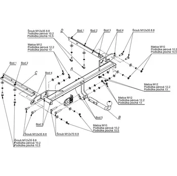 Tažné zařízení Tažné zařízení Chevrolet Orlando (2011 a novější) (4634)