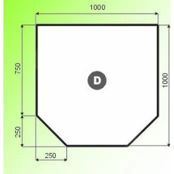 Krbová kamna ROMOTOP Plech pod kamna 1000 x 1000 mm; varianta "D"; černý