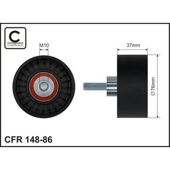 Vratná/vodicí kladka, klínový žebrový řemen CAFFARO 148-86