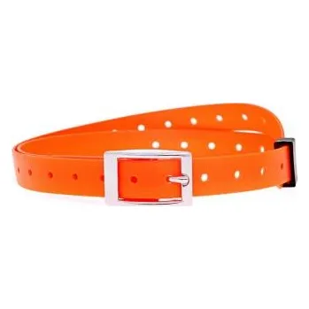 Obojek pro psa Dog Trace Oranžový plastový řemen voděodolný 55 cm