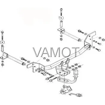 Tažné zařízení Tažné zařízení Audi 80 Kombi (1991 - 1995) (1060)