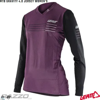 cyklistický dres Dámský dres na kolo Leatt MTB 4.0 Gravity Jersey Womens Dusk 2022 M