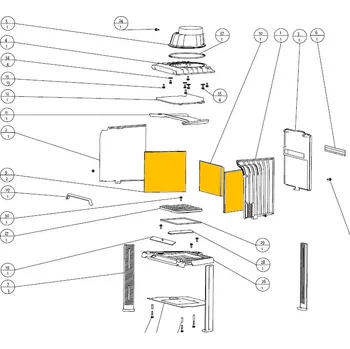 Krbová kamna JOTUL Vnitřní set I 400; ND 10044940
